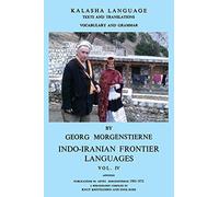 Kalasha Language Texts and Translations Vocabulary and Grammar