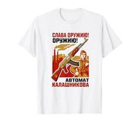 Kalashnikov AK-47 URSS CCCP Vintage Amant d'armes à feu de Guerre Froide T-Shirt
