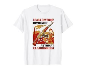 Kalashnikov AK-47 URSS CCCP Vintage Amant d'armes à feu de Guerre Froide T-Shirt