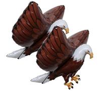 Kalastussaari 4 Juillet Ballons 2pcs 3D Ballon Aigle Gonflable 33x27 Ballons d'oiseau réaliste réutilisables décor d'aigle pour Enfants