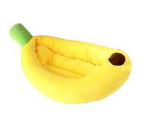 Kalastussaari Banana Cat Lips, lit pour Animaux de Compagnie Moelleux, Gousse de Couchage Confortable pour Chats/Petits Chiens / 23x13