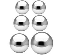 Kalastussaari Boules de Regard en Acier Inoxydable, 6pcs 2/3/4/6 Pouces Mirror réfléchissants, orbes décoratifs pour la pièce maîtresse de décoration Boules décoratives