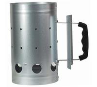 Kalastussaari Démarreur de cheminée à Charbon de Bois, démarreur cylindrique la cheminée à Barbecue Lourds pour Grill et barbecues, Compact Facile Utiliser