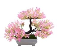 Kalastussaari Faux bonsaï Arbre 10.2x7.3 Pouces en Pot Artificiel Pince Arbre des Plantes réalistes