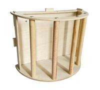 Kalastussaari Ficheur de Foin de cobaye en Bois, Porte-Foin Suspendue, Rack d'alimentation en Aliments pour Animaux pour Les Petits Animaux Compagnie, Facile à Assembler