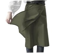 Kalastussaari Jupe de Pluie, Kilt léger imperméable, 230t Poncho de Pluie Ultra-légers, Demi-imperméable imperméable pour la randonnée à Cyclisme de Camping (Vert foncé)