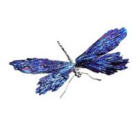 Kalastussaari Libellule en Cristal Natural Electroplated Silver Blue Tourmaline Livrogne de Libellule décor de Cristal, Spirituel pour Femmes décorations Maison
