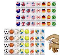Kalastussaari Mini Mahjong Set Escape Games 64pcs 24 mm Patché à Balle Mahjong Cards Blocs de Voyage réutilisable Mahjong Set Facile to Play Sea Side Escape Game Blocks for Party Mahjong Set