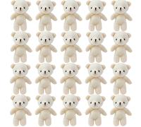 Kalastussaari Mini Ours en Peluche, 20pcs en Peluche en, 4, 3 Porte-clés de Bricolage et faveur pour Les Anniversaires et Cadeaux
