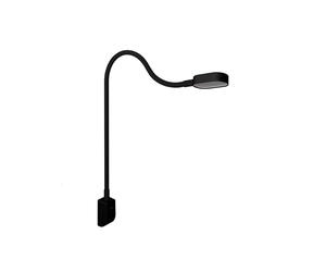 Kalb I Ilios LED lampe de lit/liseuse avec USB-C, montage mural et angulaire, bras flexible, intensité lumineuse variable (1 set noir)