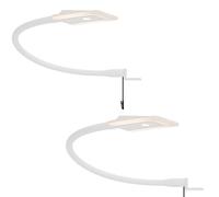 kalb | Lampe de lit LED, lampe de lecture, lampe flexible, lampe de chevet, lampe de lecture, veilleuse, sélection : lot de 2, blanc