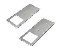 kalb | Lampes LED sous le comptoir argent 5W- lampe de cuisine très plate, choix:2 set blanc chaud