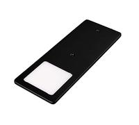 kalb | LED sous le comptoir noir 5W- lampe de cuisine très plat spot encastrable, sélection:1 set blanc chaud (1 set blanc chaud)