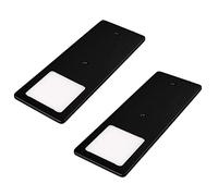 kalb | LED sous Le comptoir Noir 5W- Lampe de Cuisine très Plat Spot encastrable, sélection:2 Set Blanc Chaud