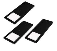 kalb | LED sous Le comptoir Noir 5W- Lampe de Cuisine très Plat Spot encastrable, sélection:3 Set Blanc Chaud