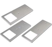 Kalb | Lot de 3 spots LED encastrables - 5 W - Très plats - Avec fonction variateur tactile - Blanc chaud