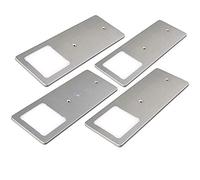 Kalb | Lot de 4 spots LED encastrables - 5 W - Très plats - Avec fonction variateur tactile - Blanc neutre