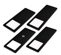 kalb | Lot de 4 spots LED encastrables noir - 5 W - Très plat - Avec fonction variateur tactile - blanc neutre