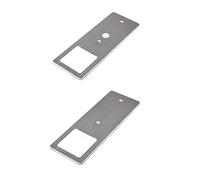 kalb | Luminaires d'agencement LED acier inoxydable brossé 5W- lampe de cuisine très plate avec fonction de variation tactile spot encastrable, set de 2 pièces blanc chaud