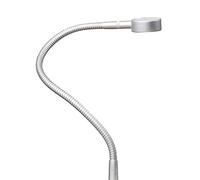 kalb Material für Möbel Lampe de chevet LED lampe de lecture luminaire flexible chrome gris argenté interrupteur tactile, coloris : gris argenté/aluminium argenté, 1 pièce