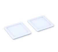 kalb Material für Möbel Lampe LED sous meuble éclairage de cuisine luminaire sous-face panneau, choix : lot de 2, température de couleur : blanc chaud