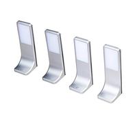 kalb Material für Möbel Lampe LED sous meuble éclairage de cuisine luminaire sous-face panneau, choix : lot de 4, température de couleur : blanc newtre