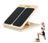 Kalb Slant Board - Planche extensible en veau - de bascule pliable - Tours d'escalade réglables et portefeuille de veau avec papier de verre antidérapant pour la maison et la salle de sport