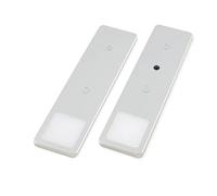 Kalb Solid2 Lot de 2 lampes LED encastrées Gris argenté avec interrupteur 3 W 3000 K Blanc chaud 3 adaptateurs 3 x Longueur du câble 200 cm au choix