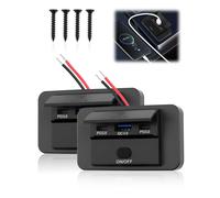 KALCX-90W Prise Usb 12V 2Pcs Voiture Chargeur De Voiture 18W Qc3.0 Port&Double 36W Pd3.0 Adaptateur Prise Usb Encastrable Avec Interrupteur À Bouton Pour Automobile Camping-Car Marine Camion Moto