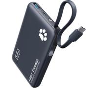 Kalcx-Batterie Externe,20w Pd 10000mah Power Bank Avec Usb C Câbles Intégrés,Batterie Portable Usb C In&out Pd3.0 Qc4.0 Charge Rapide Powerbank Pour Iphone 16 15 14 13 12 Pro Max Mini Samsung Etc