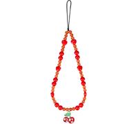 Kalcx-Bracelets Téléphone Portable En Perles Charme De Téléphone Portable Amour Rouge Chaîne De Téléphone Portable Anti-Perte Mobiles Disque U Porte-Clés Caméras