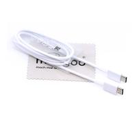 KALCX-Câble De Chargement Pour Samsung Ep-Da705Bwe D'Origine Pour Samsung Galaxy S24,S24+,S24 Ultra,S23 Ultra,Tab A7 Lite,Tab A8,Tab A9,Tab A9+ Câble De Données De 1 M 60 W Blanc Type-C Avec Chiffon