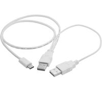 KALCX-Câble Usb Cy 3.1Type C-Vers Double A Male-Pour Données,Téléphone Portable Et Disque Dur-60 Cm