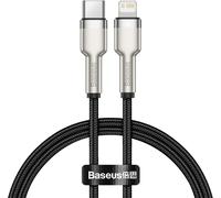 KALCX-Cafule Series Câble De Données En Métal Type C Vers Lightning Pd 20 W 1 M Noir