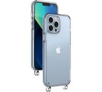 Kalcx-Coque De Protection Transparente Avec ?Illets Intégrés Pour Chaînes De Téléphone Portable Courtes Ou Longues Avec Protection Complète,Transparente,Résistante Aux Chocs,Compatible Avec Ip