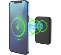 Kalcx-Magsafe Powerbank 10000mah,Batterie Externe Magnétique Pour Iphone 15/14/13/12 Série,Usb-C,Usb-A Et Powerbank Sans Fil À Charge Rapide,Mini Power Bank Pd 20w,Puissant,Noir