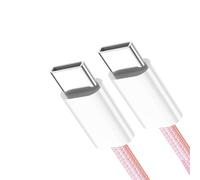 KALCX-Pd27W 65W Type C Usb-C Mâle Vers Mâle Courant 480Mbps Câble De Données Rose Pour Téléphone,Tablette Et Ordinateur Portable 3M