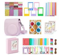 KALDA Kit d'accessoires pour Fujifilm Instax Mini 12-Rose Fleuri | Contient:Housse pour Appareil Photo Instax Mini 12,Album,Filtres,Cadres Photo,Cadres Décoratifs Muraux,Autocollants