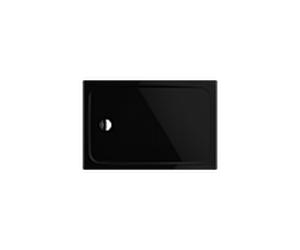 Kaldewei Cayonoplan douche 361647930701 80x100x1.8cm, avec support, antidérapant, noir