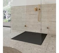 KALDEWEI CAYONOPLAN 2254-5, Receveurs de douche avec support de receveur extra-plat, 90x90cm, 361447980676, Couleur: noir mat 100