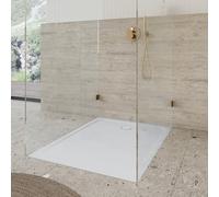 Kaldewei Cayonoplan douche match0 361547982711 75x100x1.8cm, avec support, Secure Plus, blanc alpin mat