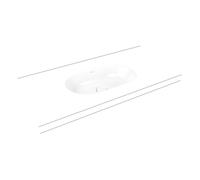 Kaldewei Centro lavabo 61x38 cm ovale sous plan blanc brillant 903206003001