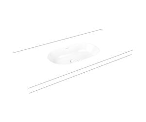 Kaldewei Centro lavabo 61x38 cm ovale sous plan blanc brillant 903206003001