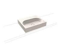 Kaldewei Centro lavabo 903006003231 3057, 60x50x12cm, effet perle Pergamon, sans trop - plein, sans trou de coulée