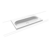 Kaldewei Centro poser sur meuble 902906033001 3056, 90x50x4cm, blanc, effet perlé, 3 trous taraudés