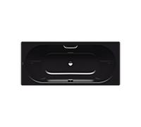 Kaldewei Classic duo Badewanne 290510213701 170x70cm, Griffloch, Perl-Effekt, Vollantislip, schwarz