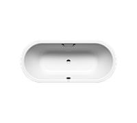 Kaldewei Classic duo Badewanne oval 291310113001 160x70cm, Griffloch, Perl-Effekt, weiß