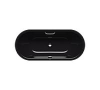 Kaldewei Classic duo Badewanne oval 292610220701 170x70cm, Griffloch, Antislip, schwarz