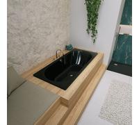 Kaldewei Classic bain duo 290900010701 180x75cm, noir