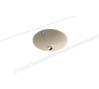 Kaldewei Classic lavabo 42x42 cm ronde sous plan marron/beige mat 910006003661